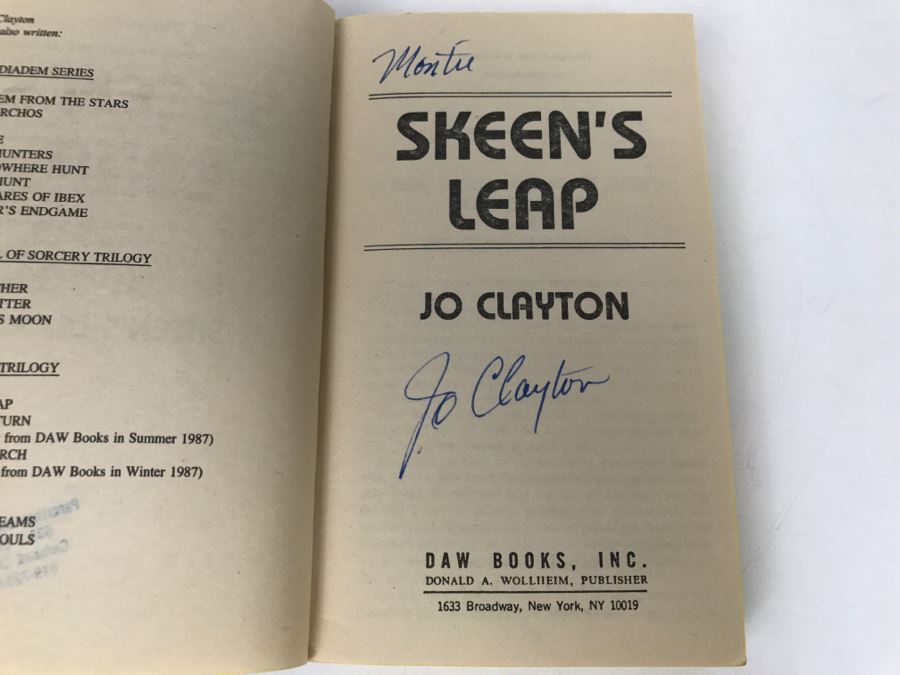 Signed Set Of (3) Paperback Books By Jo Clayton [Photo 18]
