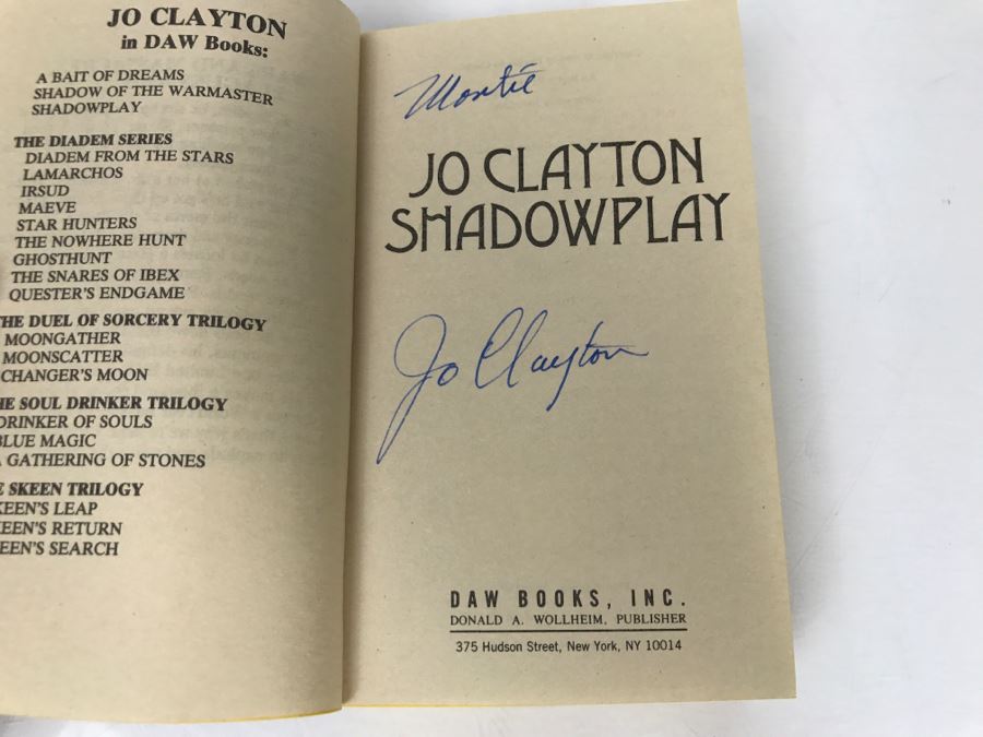 Signed Set Of (3) Paperback Books By Jo Clayton [Photo 12]