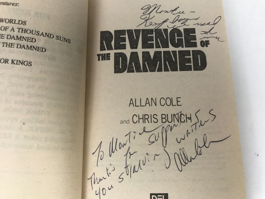 Signed Set Of (3) Paperback Books By Allan Cole And Chris Bunch [Photo 13]