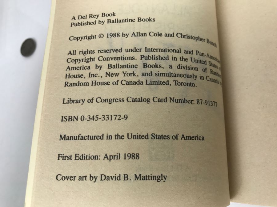 Signed Set Of (3) Paperback Books By Allan Cole And Chris Bunch [Photo 8]