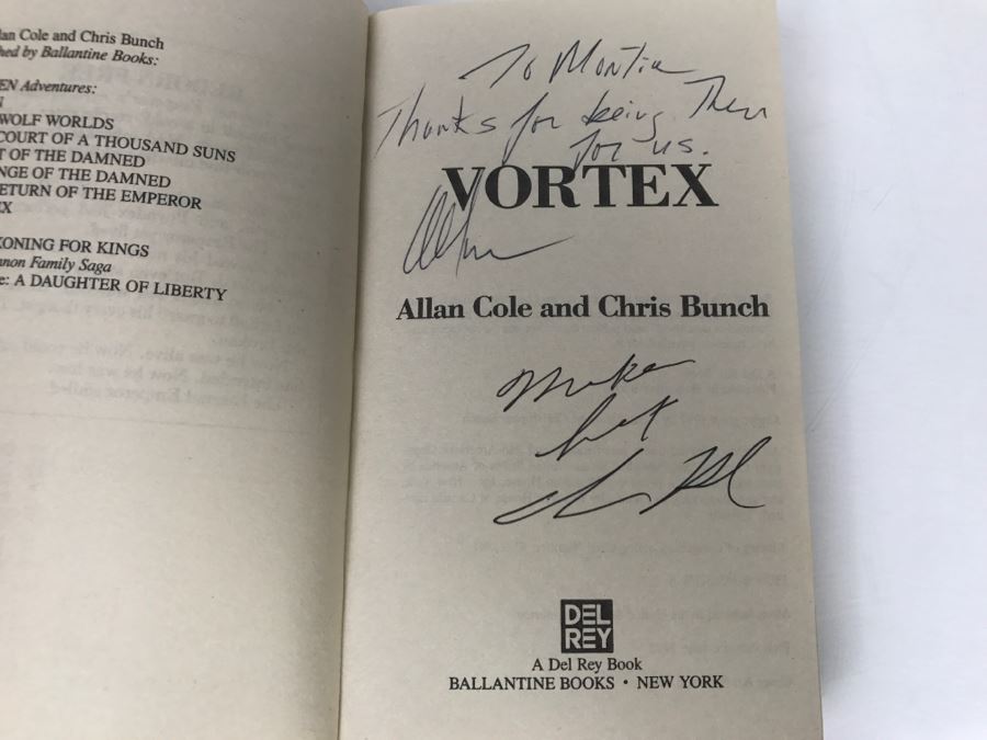 Signed Set Of (3) Paperback Books By Allan Cole And Chris Bunch [Photo 18]