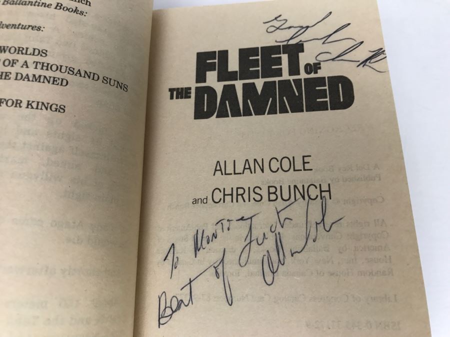 Signed Set Of (3) Paperback Books By Allan Cole And Chris Bunch [Photo 7]