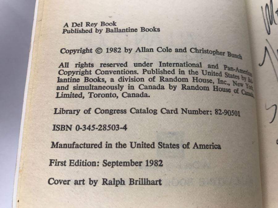 Signed Set Of (4) Paperback Books By Allan Cole And Chris Bunch [Photo 7]