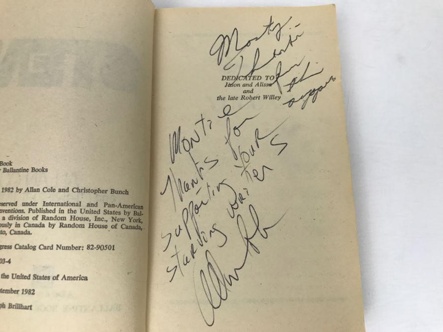 Signed Set Of (4) Paperback Books By Allan Cole And Chris Bunch [Photo 6]