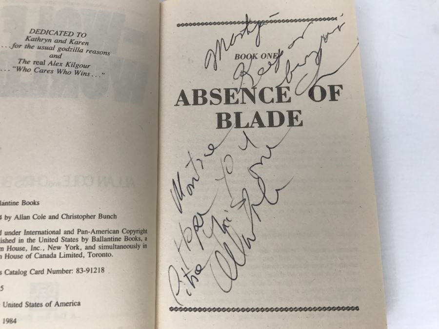 Signed Set Of (4) Paperback Books By Allan Cole And Chris Bunch [Photo 11]
