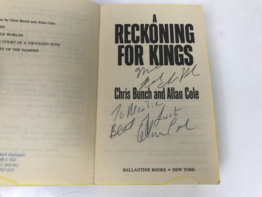 Signed Set Of (3) Paperback Books By Allan Cole And Chris Bunch [Photo 12]
