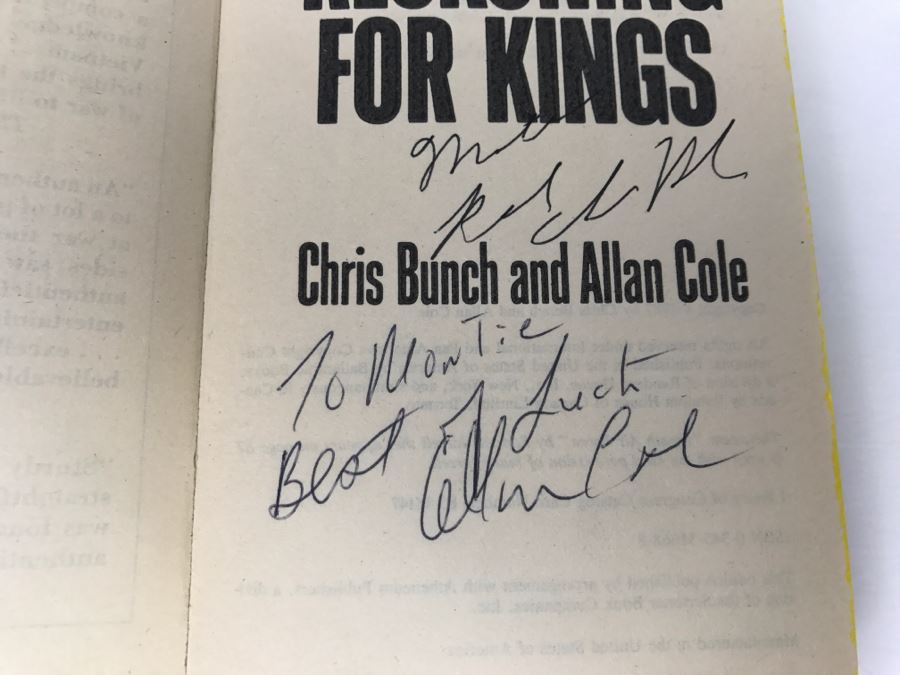 Signed Set Of (3) Paperback Books By Allan Cole And Chris Bunch [Photo 13]