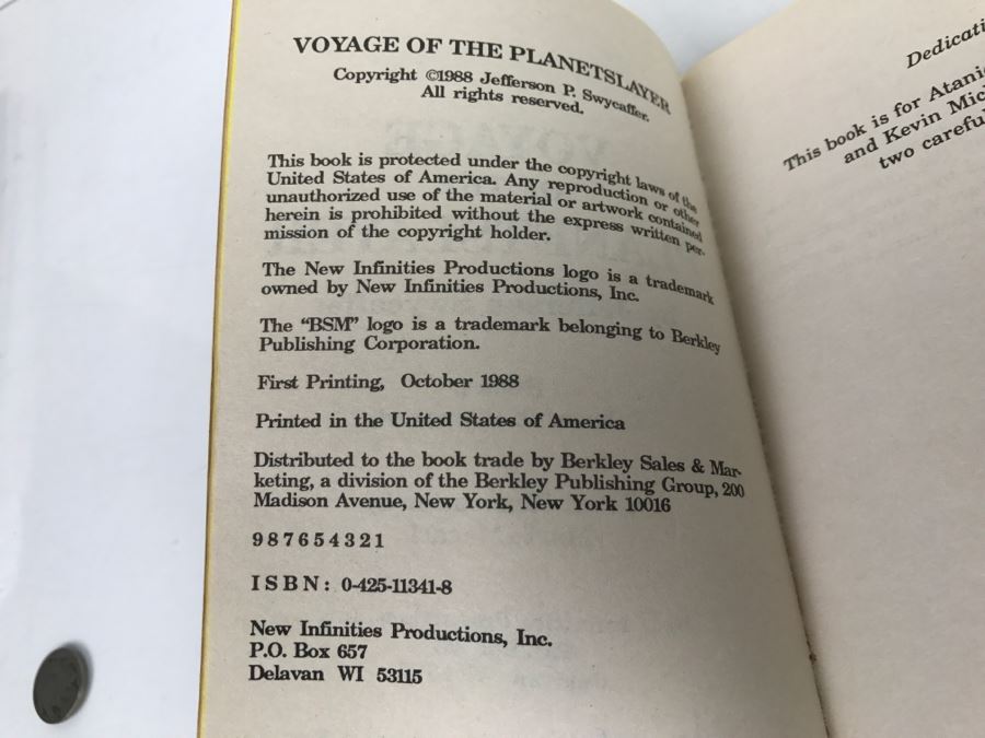 Signed Set Of (4) Paperback Books By Jefferson Swycaffer [Photo 14]