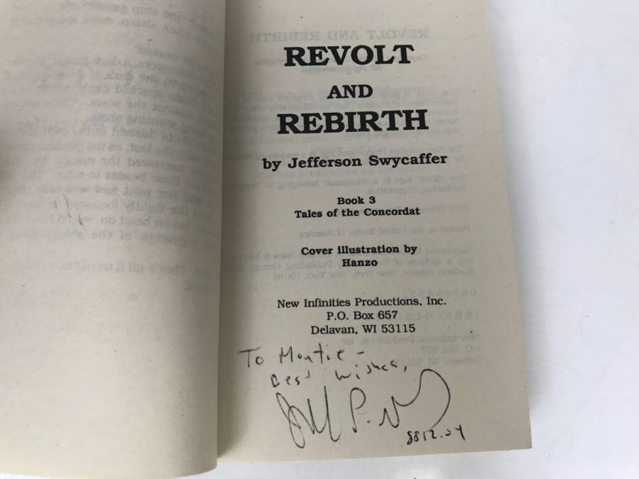 Signed Set Of (4) Paperback Books By Jefferson Swycaffer [Photo 18]