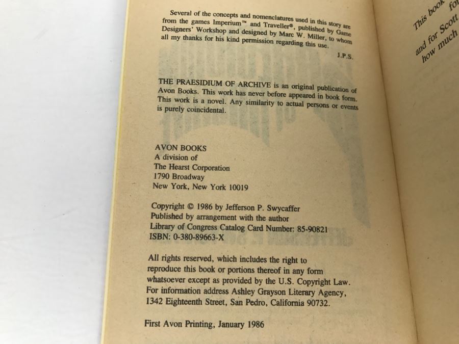 Signed Set Of (4) Paperback Books By Jefferson Swycaffer [Photo 26]