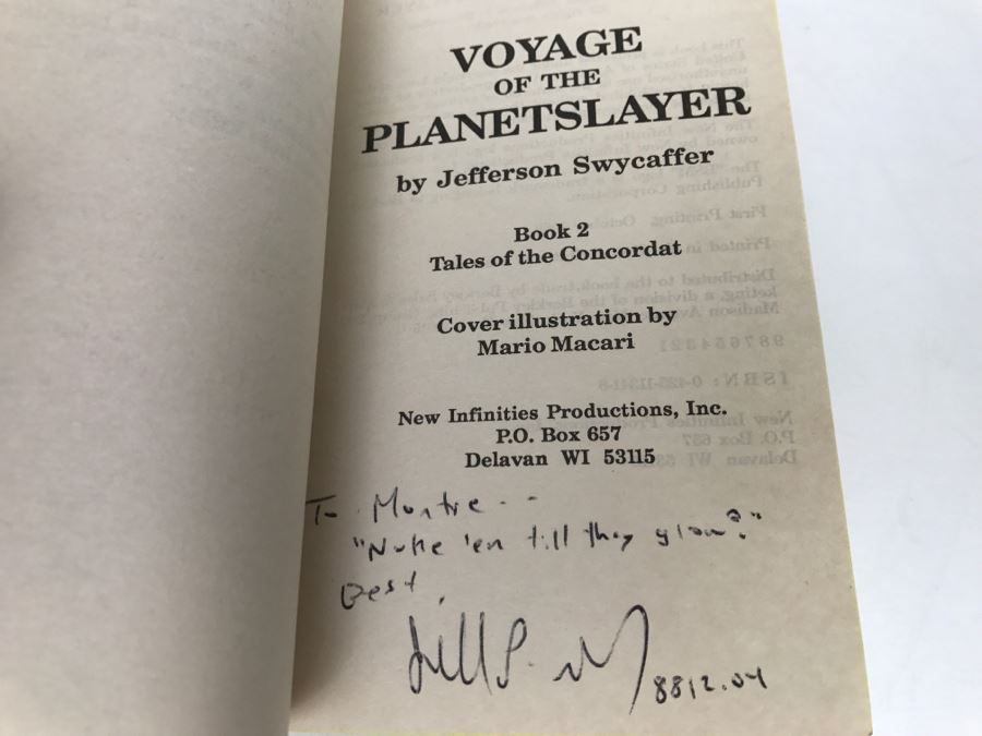 Signed Set Of (4) Paperback Books By Jefferson Swycaffer [Photo 12]