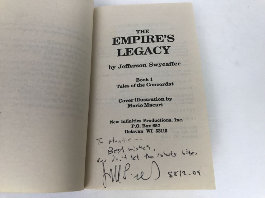 Signed Set Of (4) Paperback Books By Jefferson Swycaffer [Photo 6]