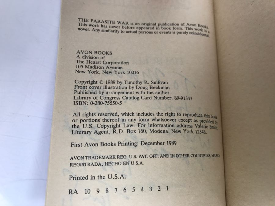 Signed Set Of (3) Paperback Books By Tim Sullivan [Photo 19]