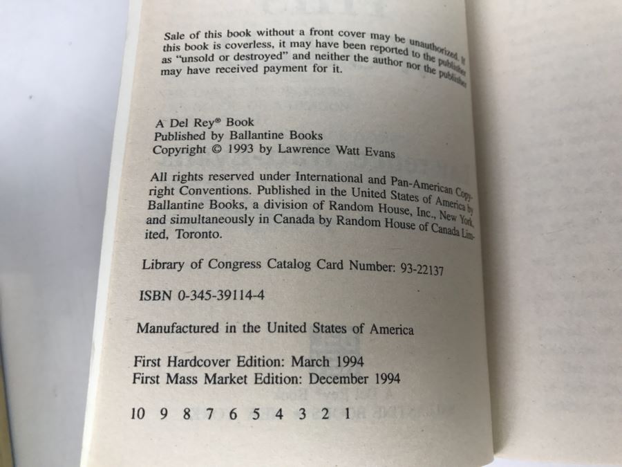 Signed Set Of (7) Paperback Books By Lawrence Watt-Evans [Photo 32]