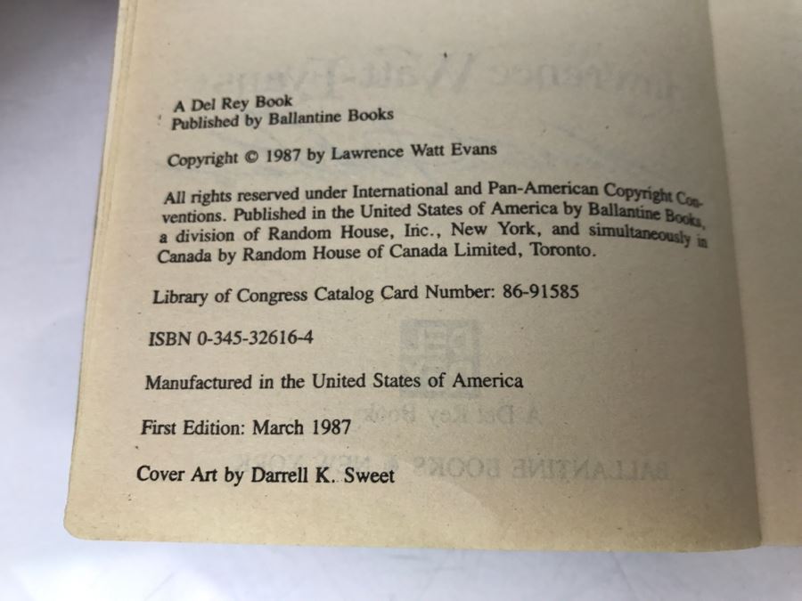 Signed Set Of (7) Paperback Books By Lawrence Watt-Evans [Photo 8]