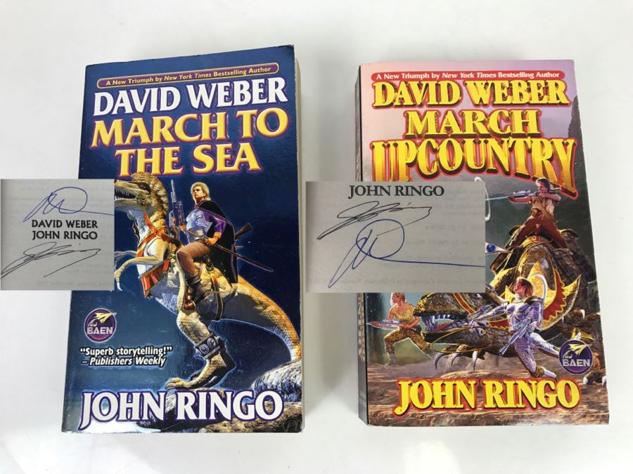 Signed Set Of (2) Paperback Books By John Ringo [Photo 1]