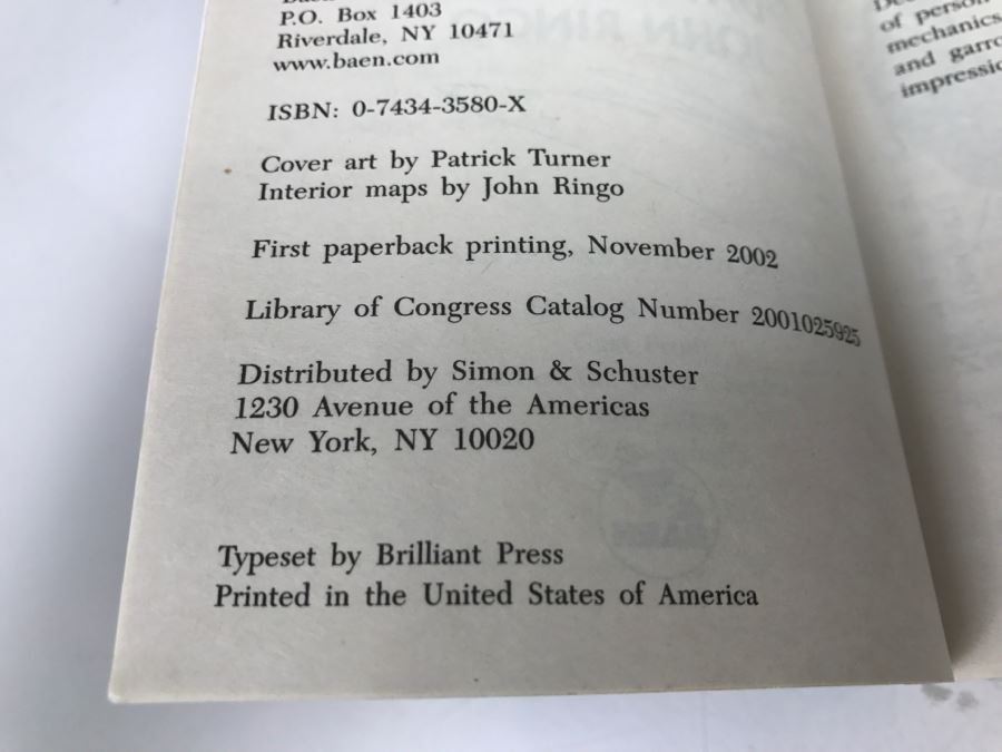 Signed Set Of (2) Paperback Books By John Ringo [Photo 9]