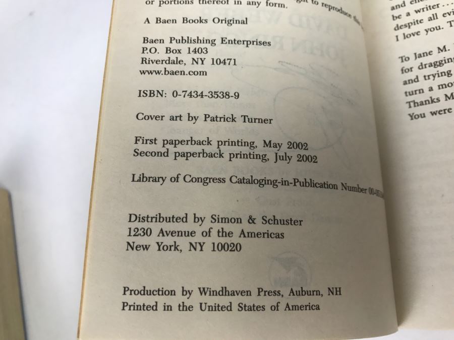 Signed Set Of (2) Paperback Books By John Ringo [Photo 16]