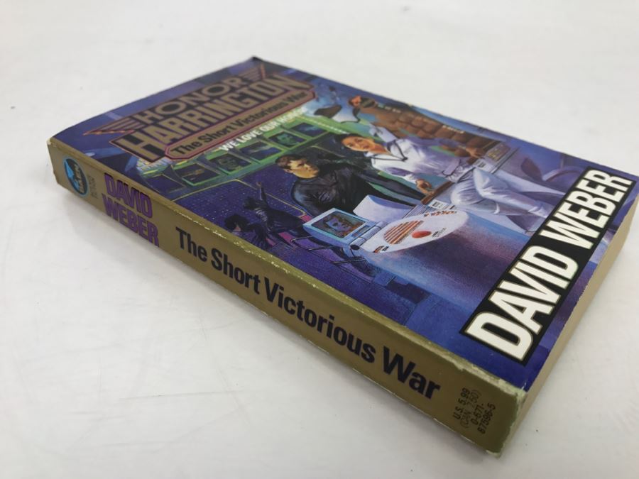 Signed Set Of (2) Paperback Books By David Weber