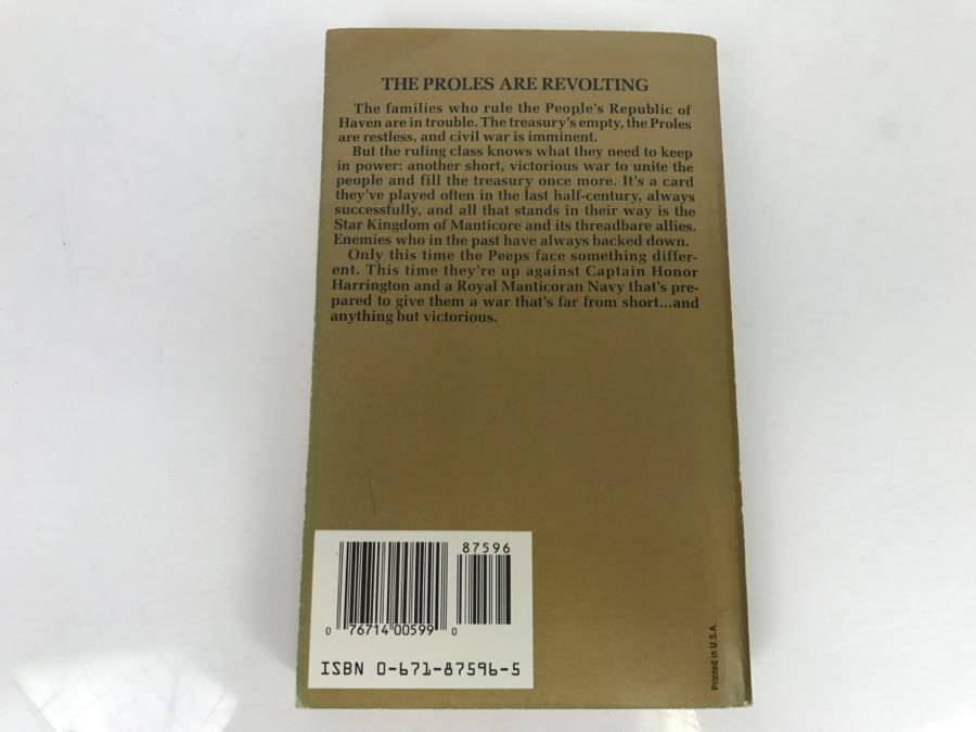 Signed Set Of (2) Paperback Books By David Weber [Photo 5]