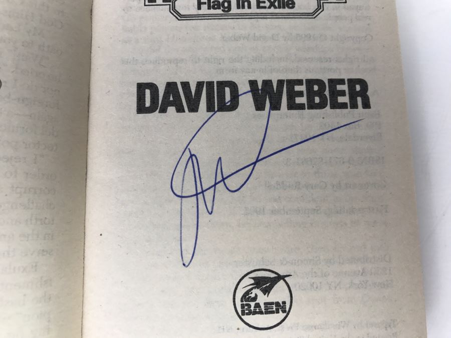 Signed Set Of (2) Paperback Books By David Weber [Photo 13]