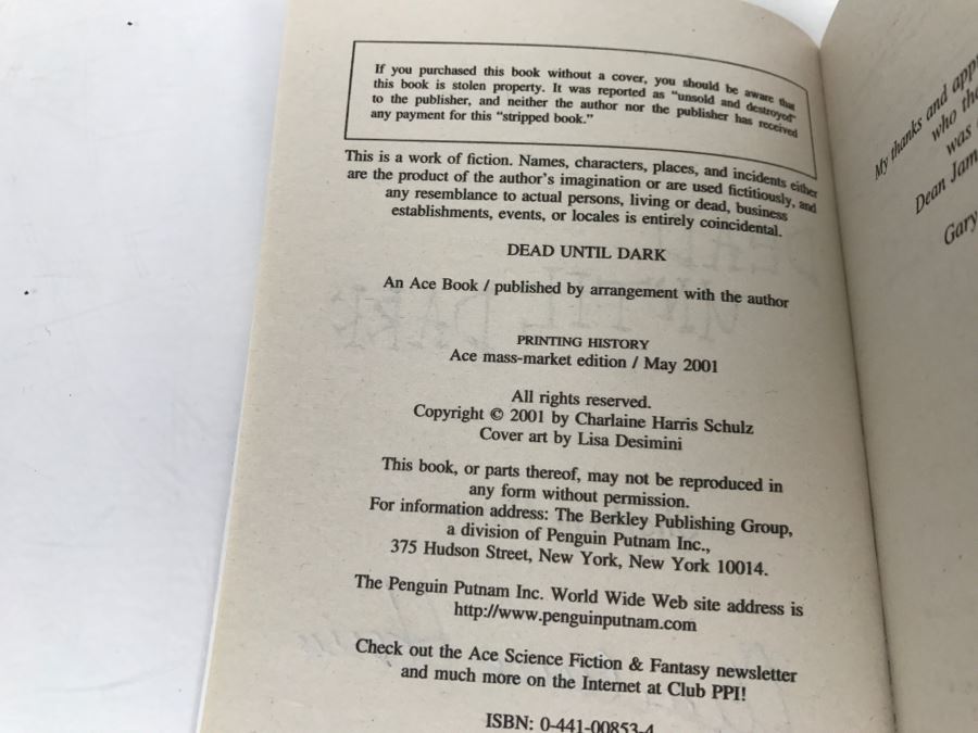 Signed Set Of (4) Paperback Books By Charlaine Harris [Photo 8]