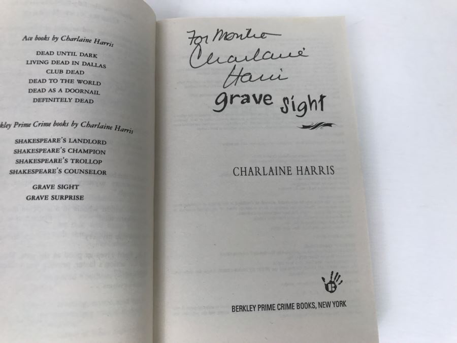 Signed Set Of (4) Paperback Books By Charlaine Harris [Photo 27]