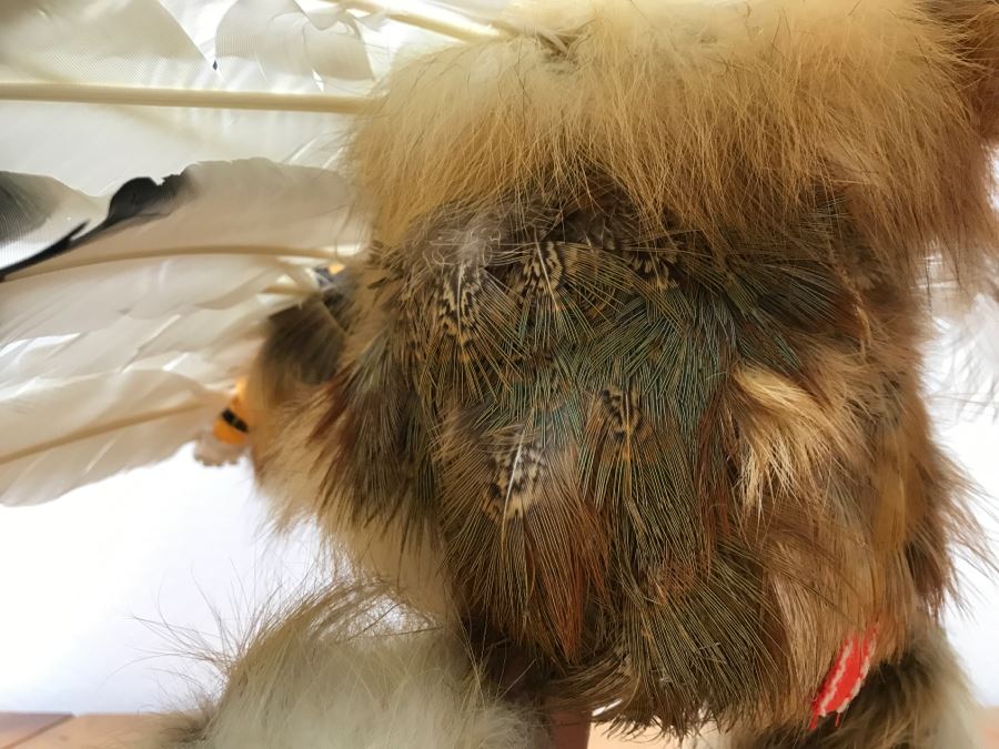 Hopi Kachina Doll KWAHU The Eagle Dancer Signed By R. David 24'W X 19'H x 15'D [Photo 20]