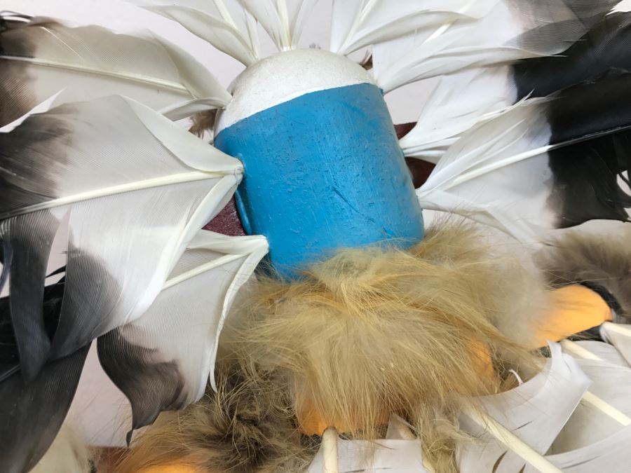 Hopi Kachina Doll KWAHU The Eagle Dancer Signed By R. David 24'W X 19'H x 15'D [Photo 17]