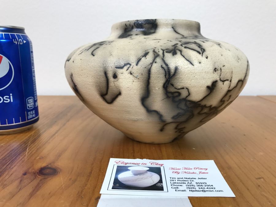 Signed Horse Hair Pottery By Rob Drexel 8'W x 5'H [Photo 9]