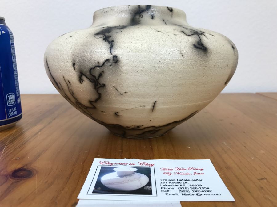 Signed Horse Hair Pottery By Rob Drexel 8'W x 5'H [Photo 3]