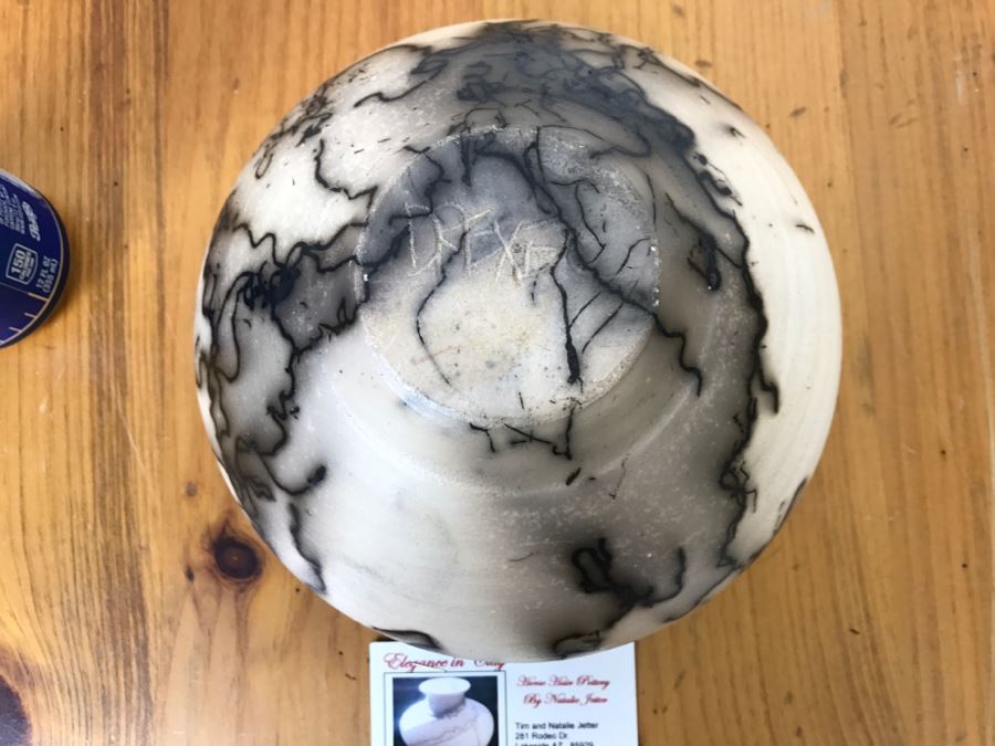 Signed Horse Hair Pottery By Rob Drexel 8'W x 5'H [Photo 15]