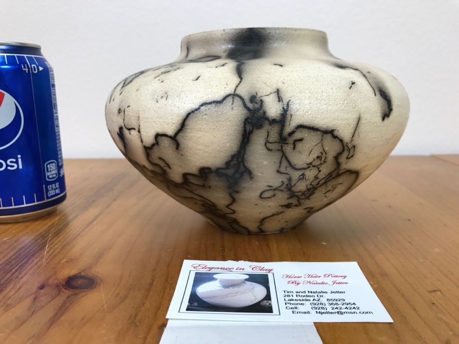 Signed Horse Hair Pottery By Rob Drexel 8'W x 5'H [Photo 8]