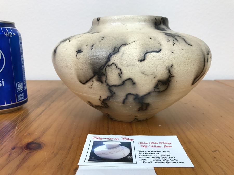 Signed Horse Hair Pottery By Rob Drexel 8'W x 5'H [Photo 10]