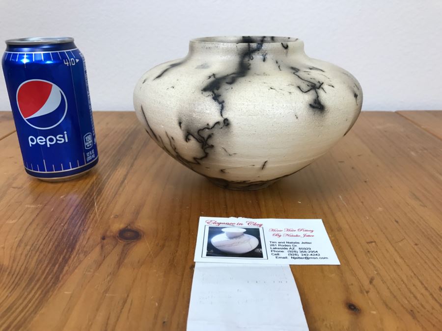 Signed Horse Hair Pottery By Rob Drexel 8'W x 5'H [Photo 1]