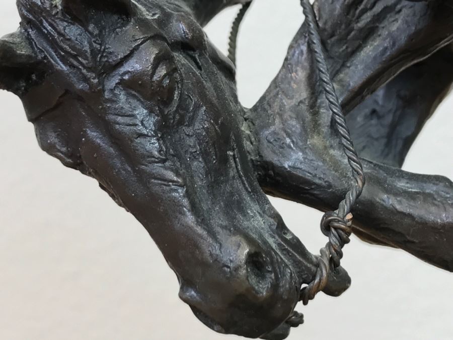 Reproduction Frederic Remington Bronze Statue Sculpture Titled 'Rattlesnake' 9'W X 11'H X 6'D [Photo 6]