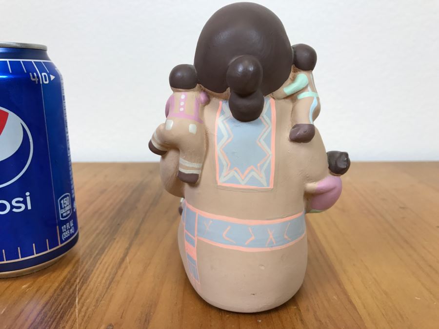 Vintage 1989 Signed Teissedre Designs Storyteller Hand Crafted And Hand Painted 4'W X 5'H X 4.5'D [Photo 8]