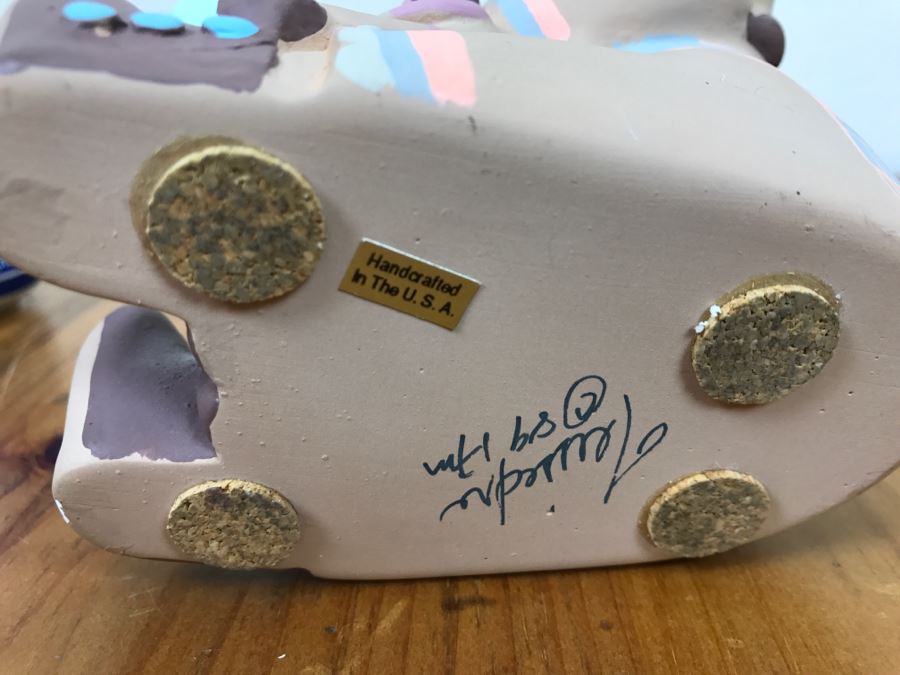 Vintage 1989 Signed Teissedre Designs Storyteller Hand Crafted And Hand Painted 4'W X 5'H X 4.5'D [Photo 15]