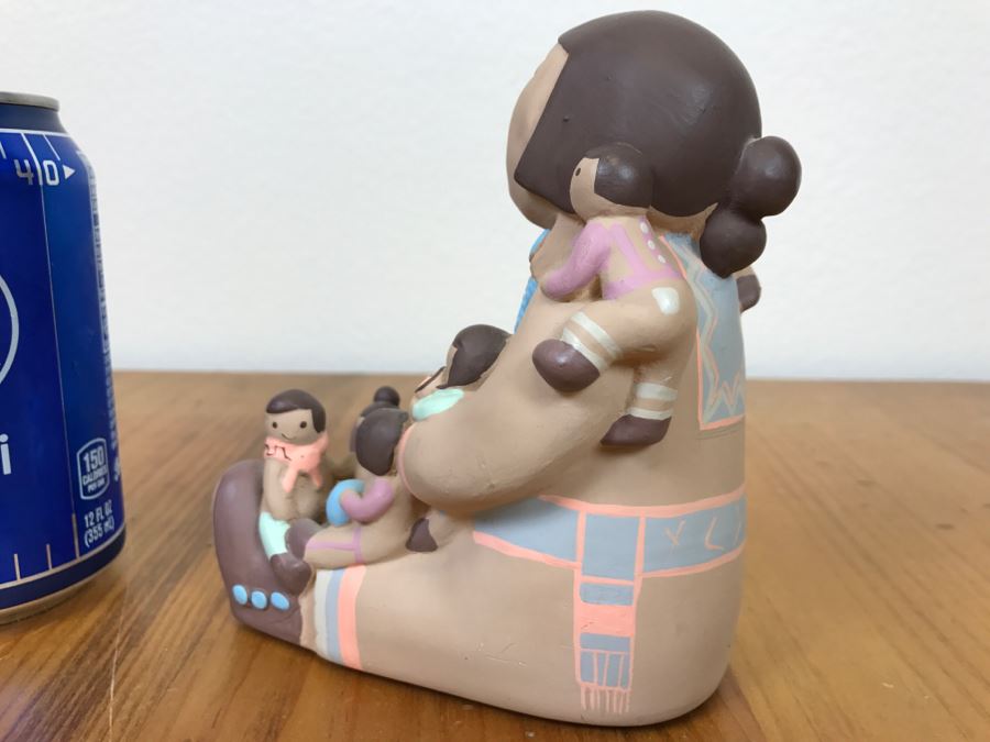 Vintage 1989 Signed Teissedre Designs Storyteller Hand Crafted And Hand Painted 4'W X 5'H X 4.5'D [Photo 9]