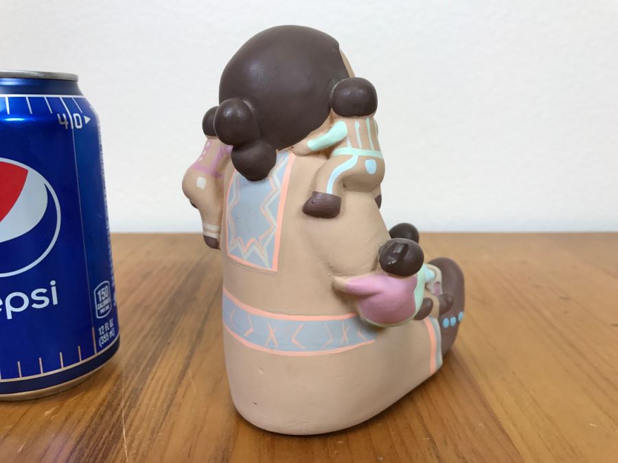 Vintage 1989 Signed Teissedre Designs Storyteller Hand Crafted And Hand Painted 4'W X 5'H X 4.5'D [Photo 7]