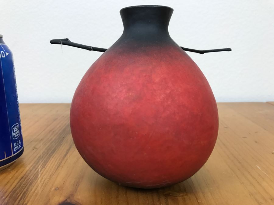 Robert Rivera Native American Apache Spirit Fetish Bear Gourd Art Figure 7'W X 6'H Vintage 2005 Estimate $700 [Photo 16]