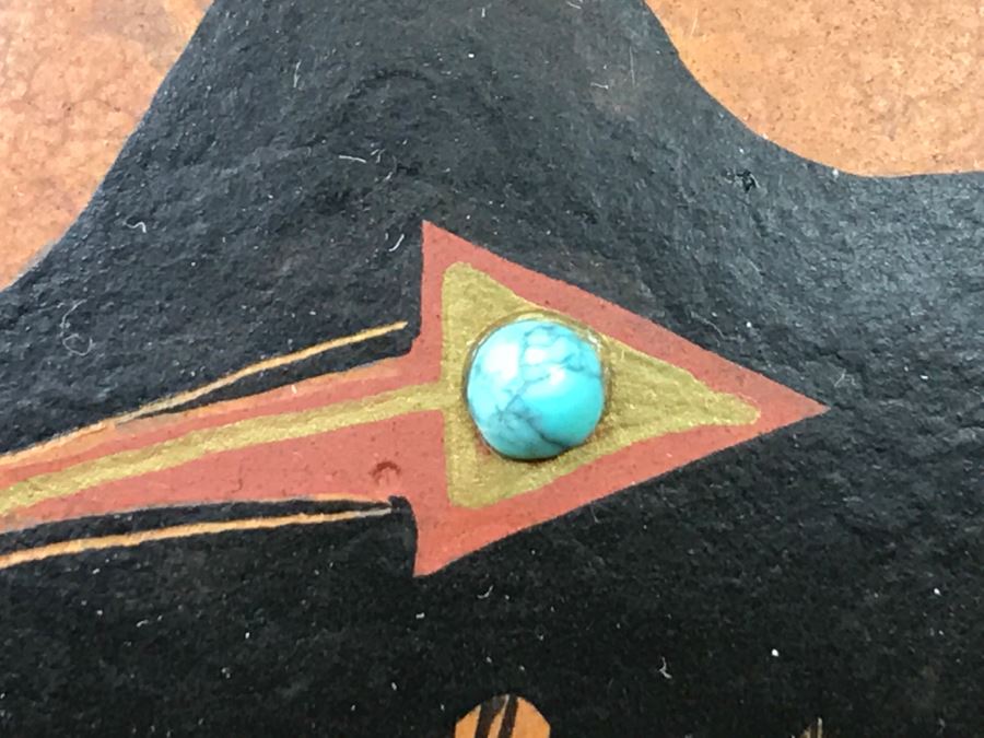 Robert Rivera Native American Apache Buffalo Gourd Art Figure 6'W X 7'H Vintage 2006 [Photo 8]