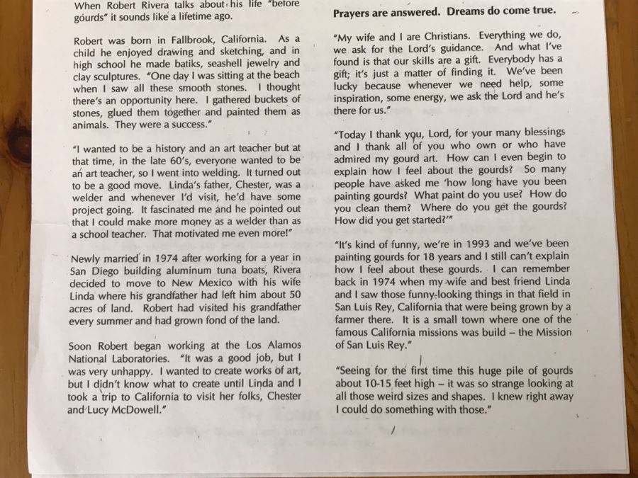 Robert Rivera Native American Apache Buffalo Gourd Art Figure 6'W X 7'H Vintage 2006 [Photo 31]