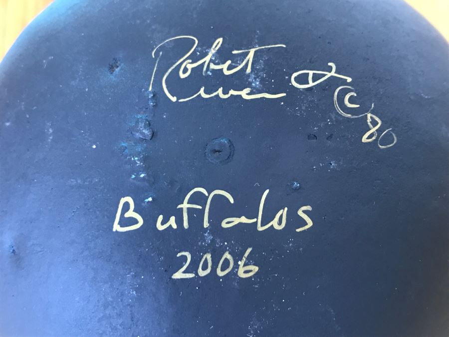 Robert Rivera Native American Apache Buffalo Gourd Art Figure 6'W X 7'H Vintage 2006 [Photo 19]