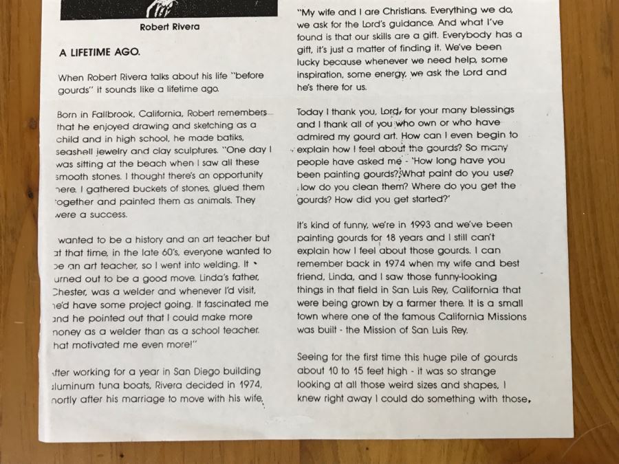 Robert Rivera Native American Apache Spirit Fetish Bear Gourd Art Figure 9'W X 8'H Vintage 2005 Estimate $750 [Photo 32]