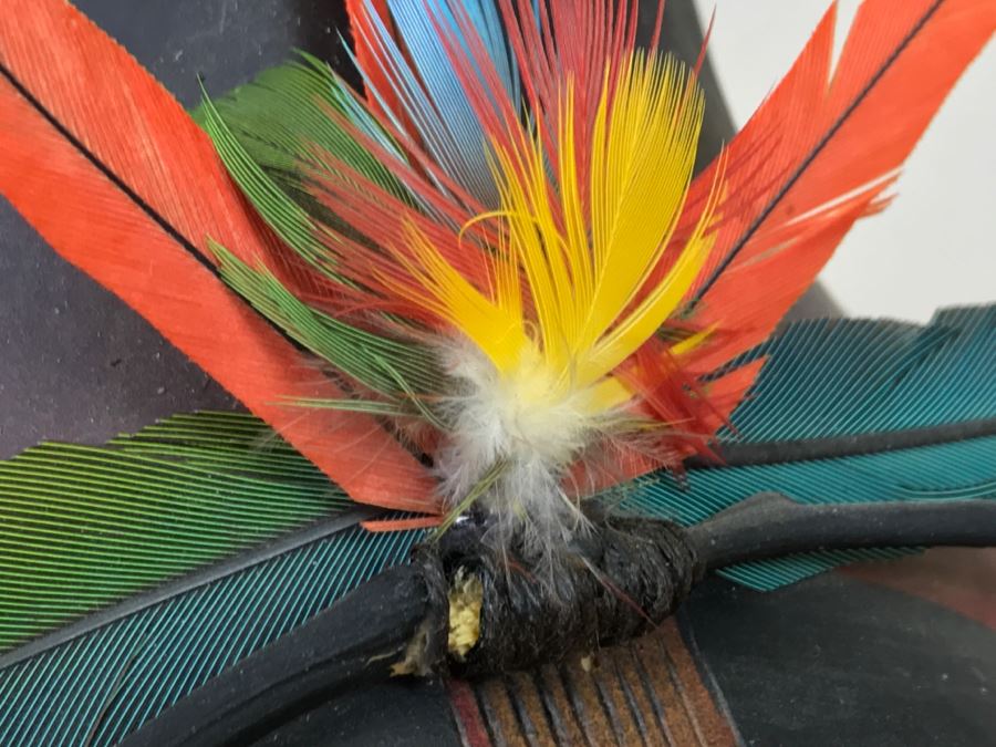 Robert Rivera Native American Apache Spirit Fetish Bear Gourd Art Figure 9'W X 8'H Vintage 2005 Estimate $750 [Photo 9]