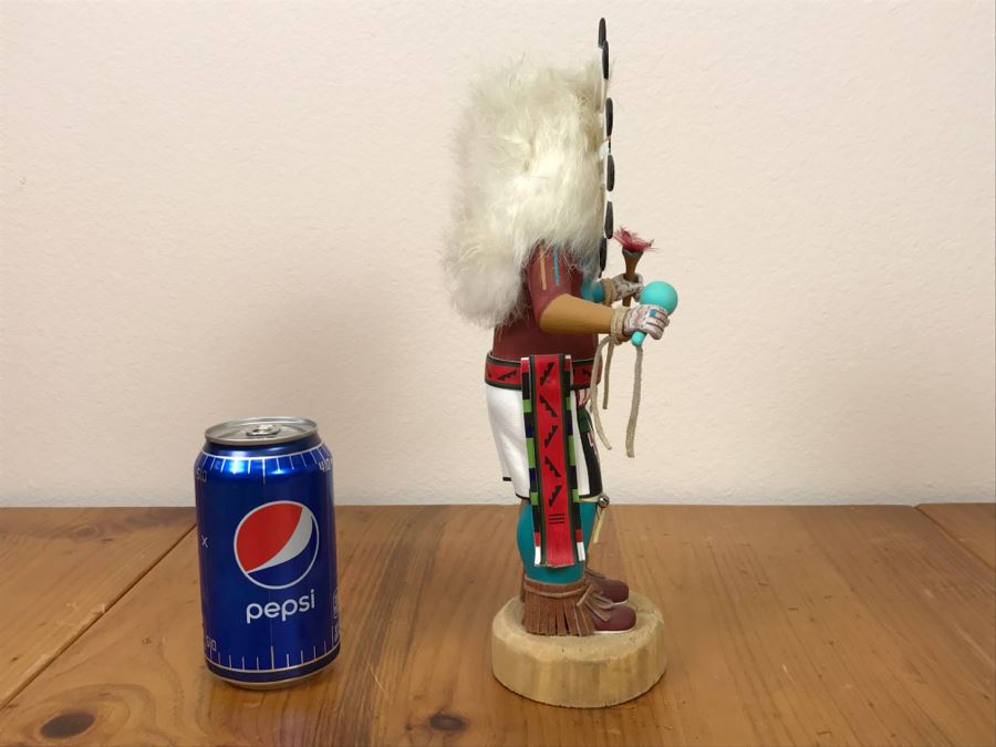 Signed Kachina Doll Sun Nolan Chee Vintage 1994 5.5'W X 12'H [Photo 10]