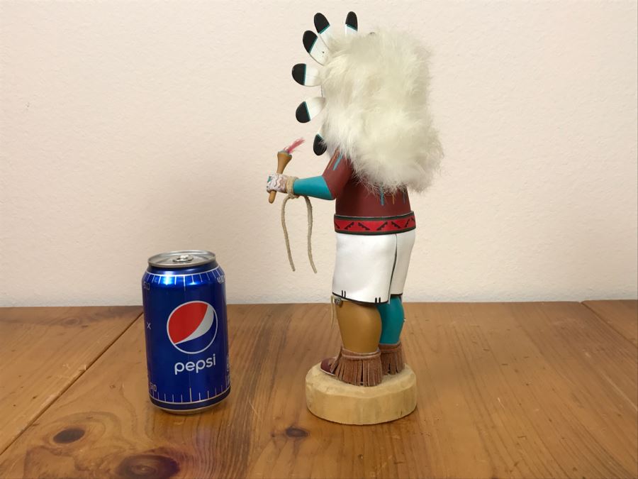 Signed Kachina Doll Sun Nolan Chee Vintage 1994 5.5'W X 12'H [Photo 13]