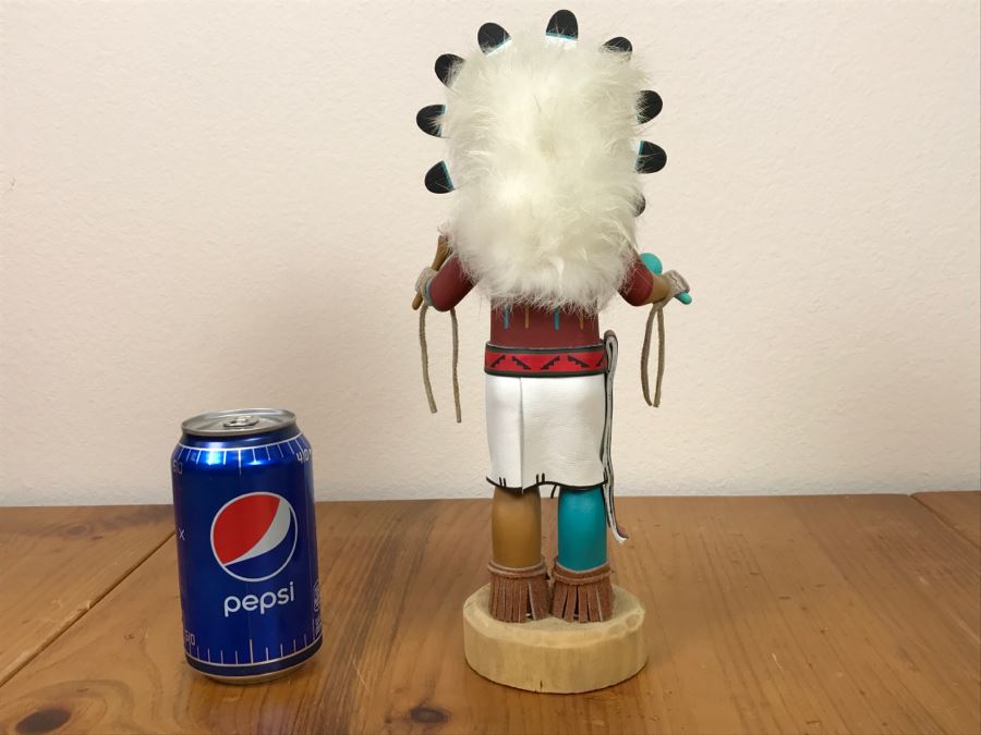 Signed Kachina Doll Sun Nolan Chee Vintage 1994 5.5'W X 12'H [Photo 12]