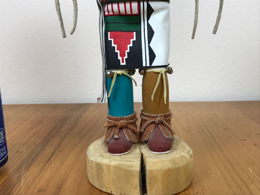 Signed Kachina Doll Sun Nolan Chee Vintage 1994 5.5'W X 12'H [Photo 4]
